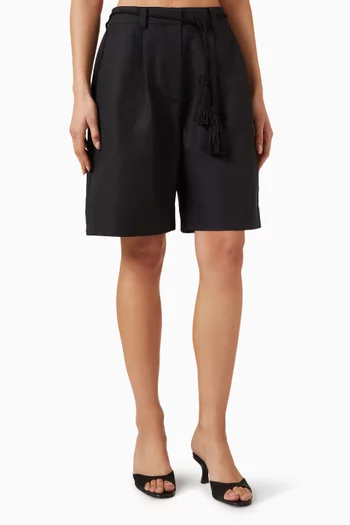 Yvette Shorts in Linen-cotton