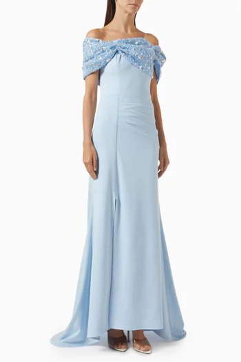 Sequin Embellished Gown
