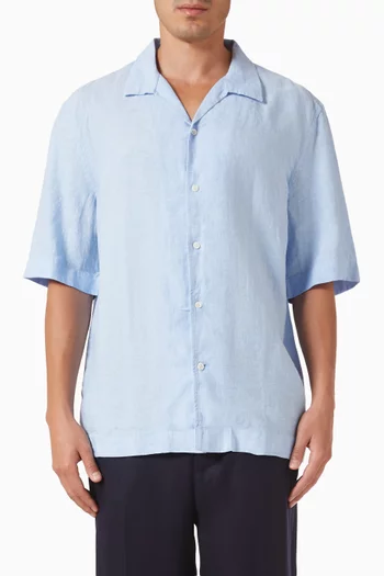 Camp-sleeve Shirt in Linen