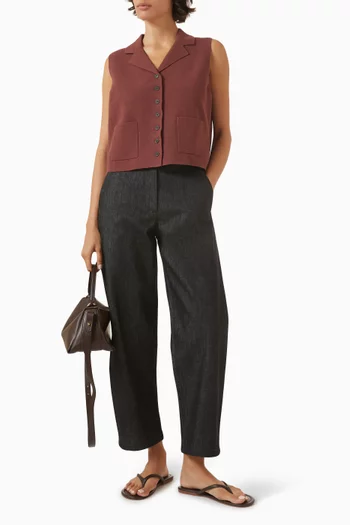 Wide-leg Jeans in Denim