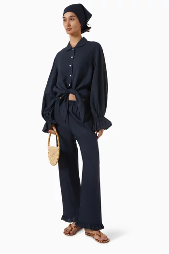Rumba Lounge Shirt in Linen