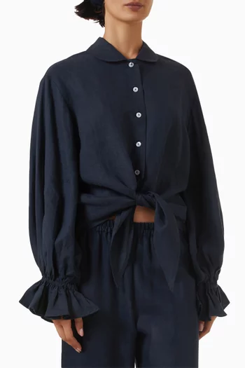 Rumba Lounge Shirt in Linen