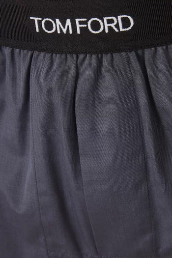 Logo Waistband Boxer Shorts in Cotton
