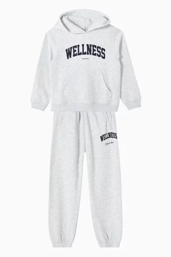 كنزة بغطاء رأس بطبعة Wellness Ivy