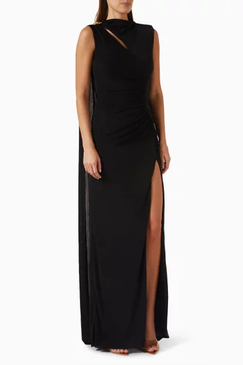 Vesper Cape-style Maxi Dress