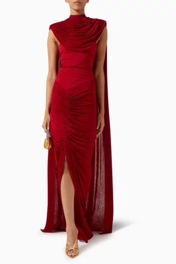 Zahara Cape-style Maxi Dress