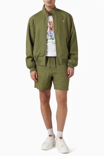 Logo Windbreaker in Linen