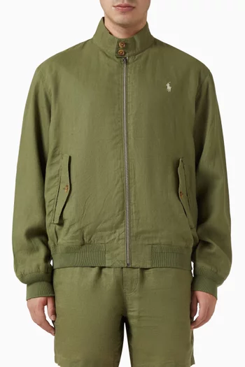 Logo Windbreaker in Linen
