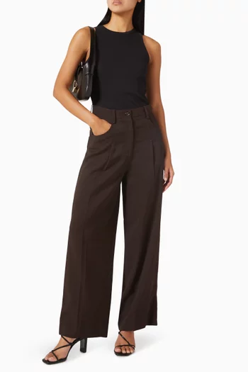 Desire Wide-leg Pants in Viscose Blend