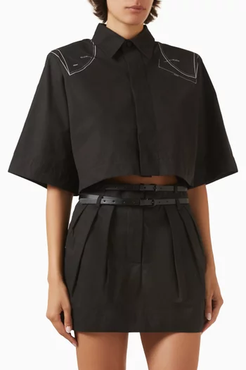 Boxy Crop Shirt