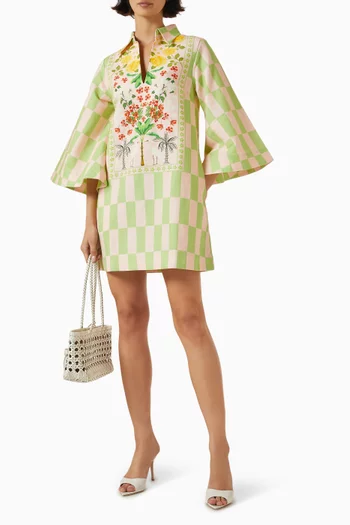 Anj Striped Mini Dress