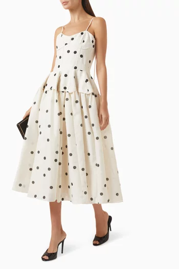 Parma Midi Dress in Organza