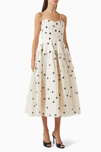 Parma Midi Dress in Organza