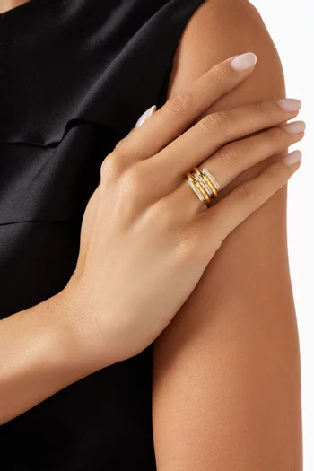 Band Ring in 24kt Gold-plated Sterling Silver