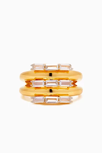 Band Ring in 24kt Gold-plated Sterling Silver
