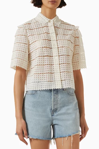 Lattice Crochet Blouse