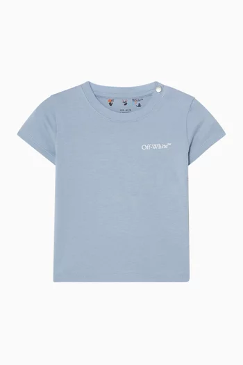 Scribble Diagonal T-shirt in Cotton