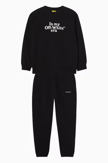 Multilogo Sweatshirt in Cotton