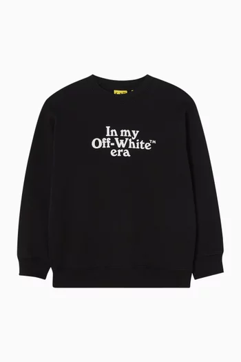 Multilogo Sweatshirt in Cotton