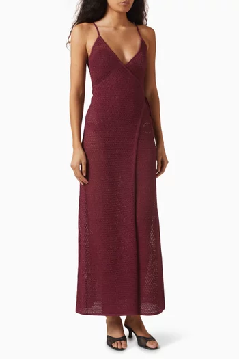 Levanzo Crochet Dress in Viscose Blend