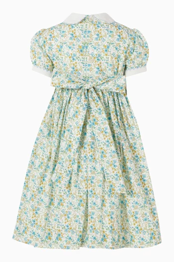 Hand Smocked Floral Dress