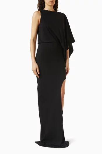 Asymmetric Cut-out Maxi Dress