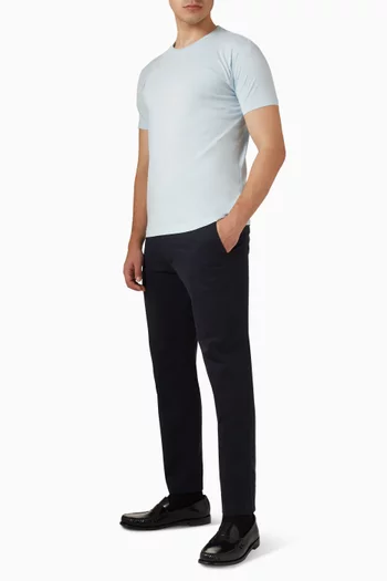 T-shirt in Cotton & Silk