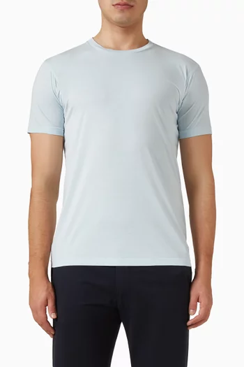 T-shirt in Cotton & Silk