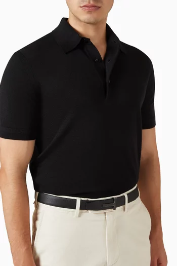 Reversible T Belt in Leather