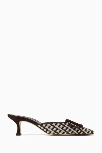 Maysalebi 50 Mules in Wool Tweed
