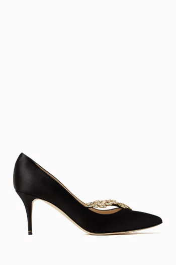 Nadira 70 Pumps in Satin