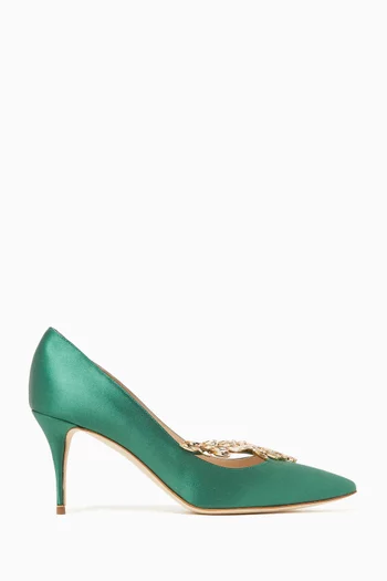 Nadira 70 Pumps in Satin