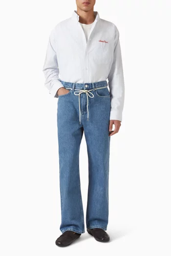Relaxed Denim Jeans in Cotton