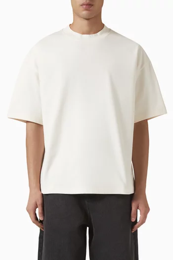 Mock Neck T-Shirt in Heavyweight Cotton