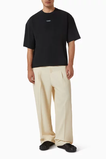 Raw Hem T-shirt in Cotton-jersey