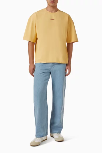 Raw Hem T-shirt in Cotton-jersey