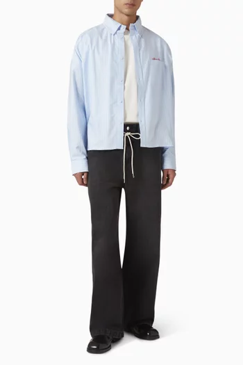Oxford Script Shirt in Cotton