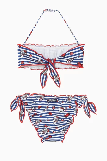 Emy Bandeau Frou Frou Bikini Set