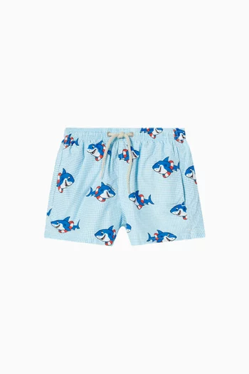 Graphic-print Swimshorts