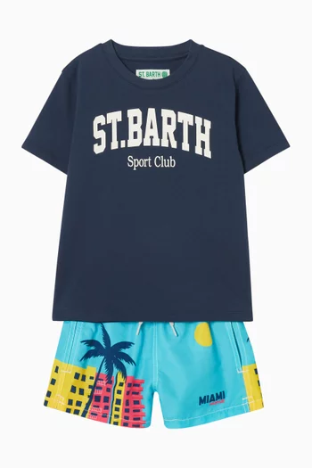 Printed Haiti Swim Shorts