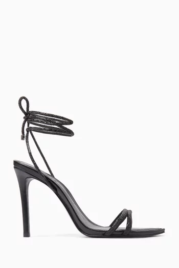 High-heel 110 Stiletto Sandals in Leather