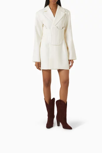 95 Knee-high Cowboy Boots in Suede