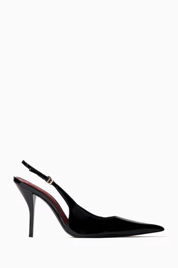 Liora 100 Slingback Pumps in Patent Leather