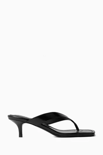 Bold Casual 60 Thong Mules in Leather
