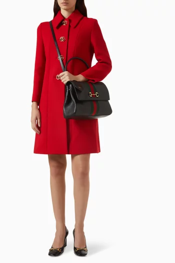 Medium Paparazzo Top-handle Bag in Leather