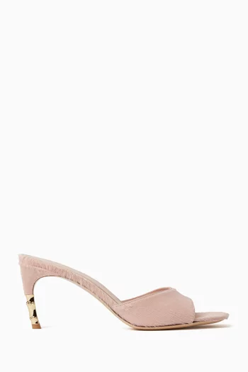 Eva 75 Bamboo-heel Mules