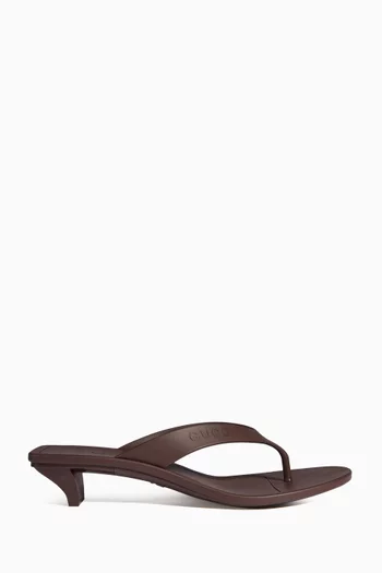Vittoria Thong Sandals in Rubber