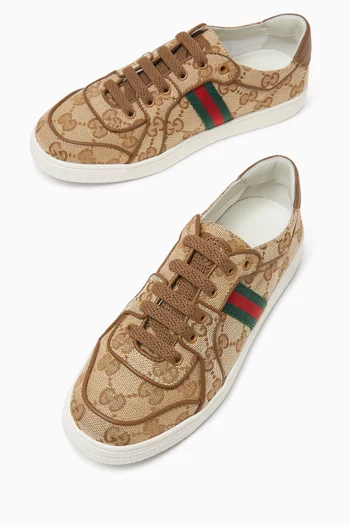 Lace-up Sneakers in GG Canvas