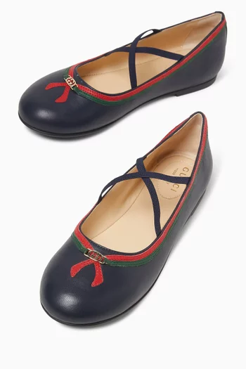 Ballet Flats in Leather