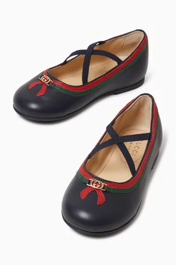 Ballet Flats in Leather
